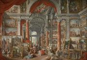 Giovanni Paolo Pannini Picture Gallery with Views of Modern Rome oil on canvas
